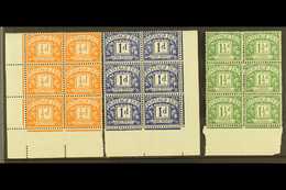 POSTAGE DUE  1955-57 (Mult St Edward's Crown & E2 Sideways Wmk) ½d Orange, 1d Violet Blue & 1½d Green, SG D46/48, Never  - Other & Unclassified