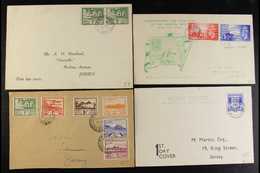 1941-1950 JERSEY AND GUERNSEY COVERS  With Good Range Of Definitive Covers And Cards (some First Day), 1948 Liberation S - Other & Unclassified