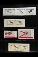 SCOTTISH ISLANDS - BIRDS TOPICALS  An All Different 1981-82 Never Hinged Mint Collection Of Local Stamp Issues And Sheet - Sonstige & Ohne Zuordnung