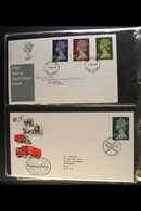 1960s-1990s DEFINITIVES FDC COLLECTION  A Delightful, ALL DIFFERENT Collection Presented In A Trio Of Albums. Includes R - FDC