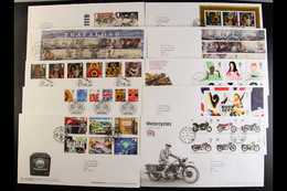 2005 COMPLETE YEAR SET  For All Commemorative Sets And Miniature Sheets, On Illustrated FDC's, Tied By Bureau Cancels An - FDC