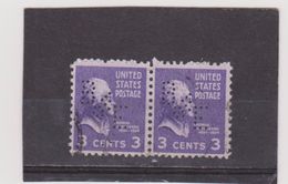 ETATS - UNIS     1938  Perforés  Y.T. N° 372  Oblitéré - Zähnungen (Perfins)