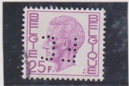 BELGIQUE    1975  Y.T. N° 1749a  Oblitéré  Perforé - 1951-..