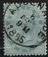 39 Obl  Audenaerde (+2)  Gris Perle - 1883 Léopold II