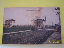 BLANC-MESNIL (SEINE SAINT DENIS) LES TRAINS. LA GARE. LA HALTE. - Le Blanc-Mesnil