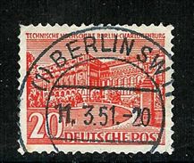 Berlin 1949: Mi.-Nr. 49 I (PM 1): Berliner Bauten   Gest. - Variétés Et Curiosités