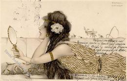 Kirchner, Raphael Frau Jugendstil Künstler-Karte 1901 I-II (fleckig) Art Nouveau - Altri & Non Classificati