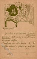 JUGENDSTIL - Sign. Künstlerkarte 1898 I-II - Sonstige & Ohne Zuordnung