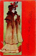 Jugendstil Frau  Künstlerkarte 1901 I-II (Ecke Abgestossen) Art Nouveau - Andere & Zonder Classificatie