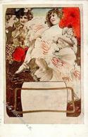 Jugendstil Frau Tanz  Künstlerkarte I-II Art Nouveau - Other & Unclassified