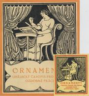 Jugendstil Werbebroschüre Und Vignette Ornamenty,  Brünn Tschechien I-II Art Nouveau - Autres & Non Classés