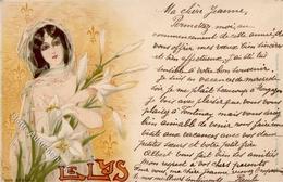 Abeille, J. Le Lys Frau  Künstlerkarte I-II - Other & Unclassified