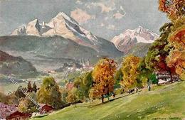 Compton, E. H. Berchtesgaden Mit Watzmann Künstlerkarte I-II - Altri & Non Classificati