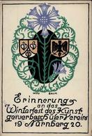 Künstler Nürnberg (8500) Sign. Baum, Willy Winterfest Des Kunstgewerbeschüler Verein Künstlerkarte I-II - Andere & Zonder Classificatie