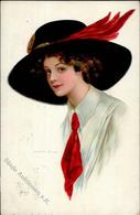 Künstler Sign. Gunn, A. Frau Mode Künstlerkarte 1914 I-II (Stempel Leicht Durchgedrückt) - Andere & Zonder Classificatie