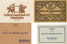 Verein Der Plakatfreunde Charlottenburg Lot Mit 4 Künstler-Karten I- - Andere & Zonder Classificatie