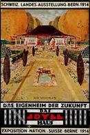 Architekt Bern (3000) Schweiz Das Eigenheim Der Zukunft  Künstlerkarte 1914 I-II - Altri & Non Classificati