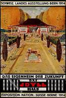 Architekt Bern (3000) Schweiz Das Eigenheim Der Zukunft  Künstlerkarte 1914 I-II - Otros & Sin Clasificación