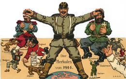 Mechanik-Karte WK I Der Herkules Von 1914 Klappkarte I-II - Other & Unclassified