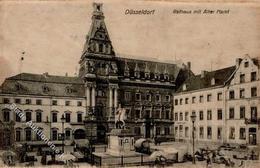 Seide Gewebt Düsseldorf (4000) Rathaus 1910 II (Marke Entfernt, Stauchung, Fleckig) Soie - Other & Unclassified