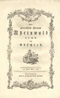 Freundschaftsbrief Erlangen (8520) 1780 I-II - Sonstige & Ohne Zuordnung