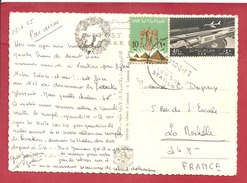 Y&T N°PA90+583 LOUXOR  Vers   FRANCE  1963  2 SCANS - Cartas & Documentos