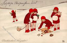 Ebner, Pauli Kinder Schweine Neujahr 1909 I- Cochon Bonne Annee - Ebner, Pauli