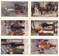 ENGLAND - 8er-Serie BERUFE - LONDON" Künstlerkarten Sign. Ernest Ibbetson I" - Reclame