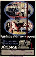 LANDWIRTSCHAFT-Werbung - BIELEFELD Wasserversorgung-Pumpe" Gebr. Winter-Technik I" Publicite - Advertising
