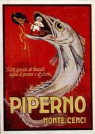 ROM - PIPERNO MONTE CENCI - Fisch - Künstlerkarte I-II - Advertising