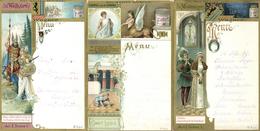 Liebig Lot Mit 5 Menü-Karten I-II - Werbepostkarten