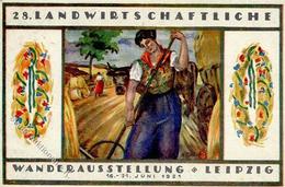 Landwirtschaft Leipzig (o-7010) 28. Landwirtschaftliche Wanderausstellung Künstler-Karte I-II Paysans - Exhibitions