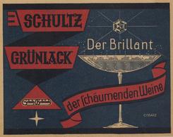 WEIN - RÜDESHEIM - Sektkellerei Schultz Grünlack - Brillant Schaumwein Sign. Cissarz - Keine Ak (rücks. Eckklebestellen) - Esposizioni