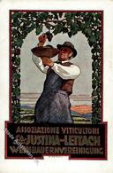 Wein Assoz. Viticultori SA Justina Leitach Weinbauernvereinigung  Künstlerkarte I-II Vigne - Expositions