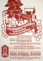 Wein Kleines Lot 4 Plakate Div. Formate Rheingauer Weinfest 1938 I-II Vigne - Tentoonstellingen