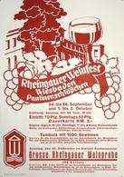 Wein Kleines Lot 4 Plakate Div. Formate Rheingauer Weinfest 1938 I-II Vigne - Expositions