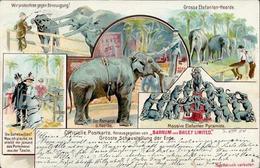 Zirkus Barnum U. Bailey  Lithographie 1900 I-II - Circus