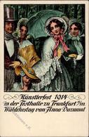 Künstlerfest Frankfurt (6000) Wäldchestag Von Anna Dazumal Künstlerkarte 1914 I-II - Theatre
