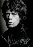 Musik Mick Jagger Foto-Karte Mit Original Unterschrift I-II - Other & Unclassified