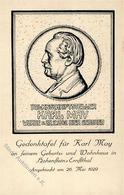 Karl MAY - Gedenkkarte 1929 I-II - Other & Unclassified