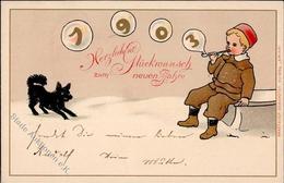 Jahreszahl 1903 Kind Hund I-II Chien - Other & Unclassified