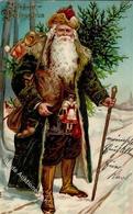 Weihnachtsmann Präge-Karte 1907 I-II Pere Noel - Other & Unclassified