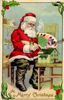 Weihnachtsmann Spielzeug Präge-Karte I- Pere Noel Jouet - Altri & Non Classificati