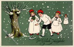 Neujahr Kinder  Künstlerkarte 1913 I-II Bonne Annee - New Year