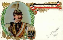 ADEL - KAISER-Prägekarte - Heil Kaiser Dir! I-II - Koninklijke Families