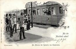 Kaiserin Elisabeth / Sissi Als Sie Abschied Nahm 1898 I-II - Case Reali