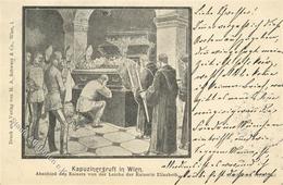 Kaiserin Elisabeth / Sissi Kapuzinergruft In Wien  Künstlerkarte 1899 I-II - Case Reali