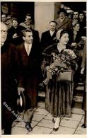 Adel Ausland Schah Mohammad Reza Pahlavi Mit Schahbanu Farah Pahlavi Foto AK I-II - Royal Families