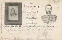 Zar Nikolaus II Und Kaiser Wilhelm II 1899 II (Eckbug, Fleckig) Pere Noel - Koninklijke Families