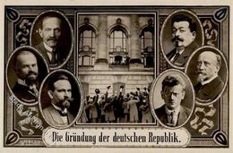 Politik Die Gründung Der Deutschen Republik Foto AK I- - Eventi